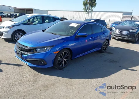 2021 Honda Civic Sport z USA, uszkodzony, nr VIN 2HGFC2F86MH525819